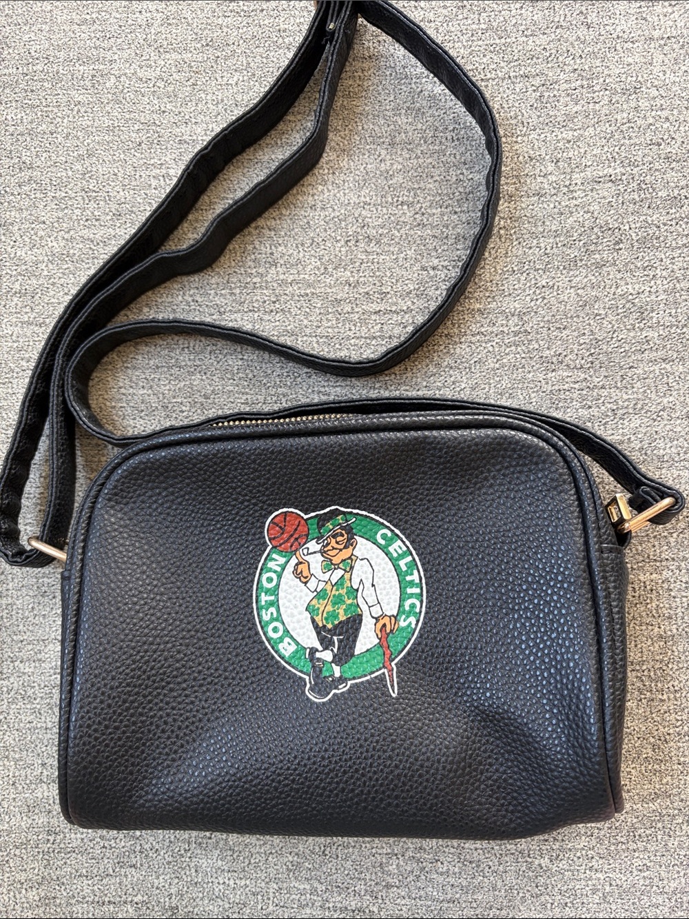 Black Boston Celtics Crossbody Bag